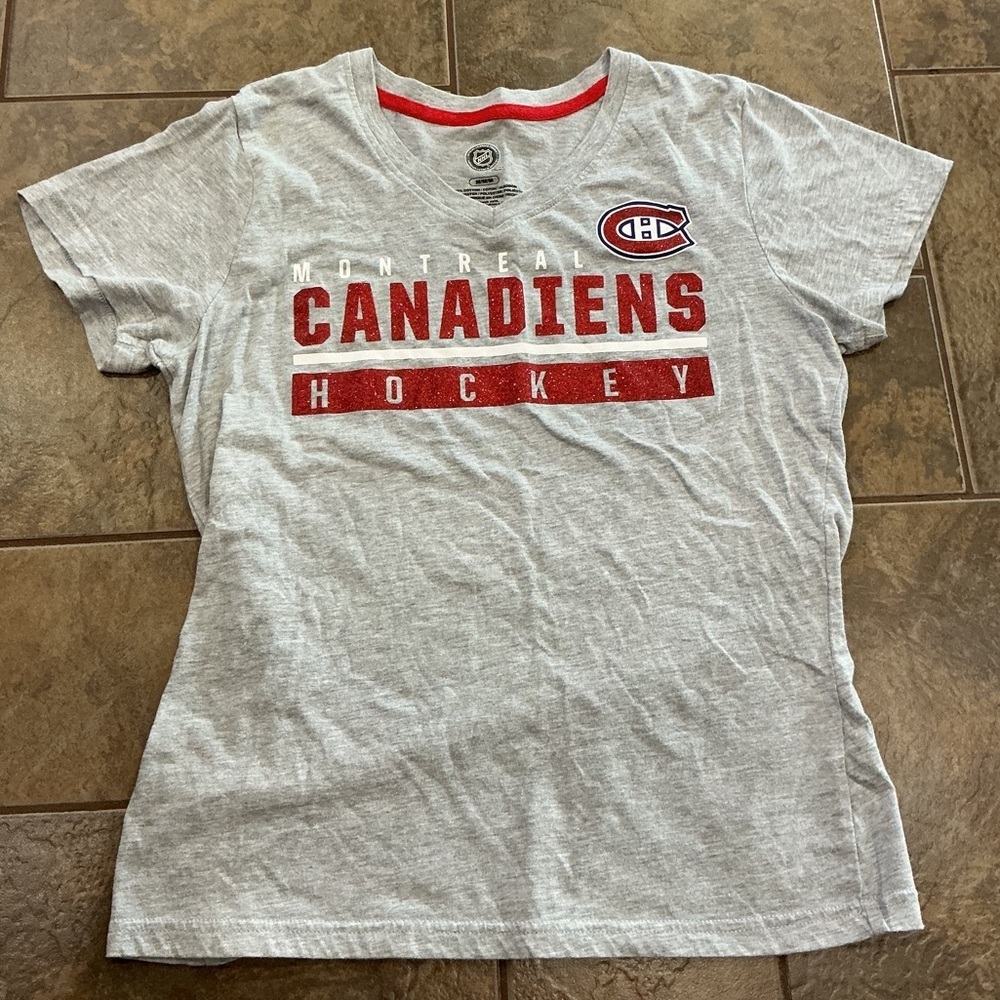 🥵 Montreal Canadiens Hockey Gray T-Shirt NHL